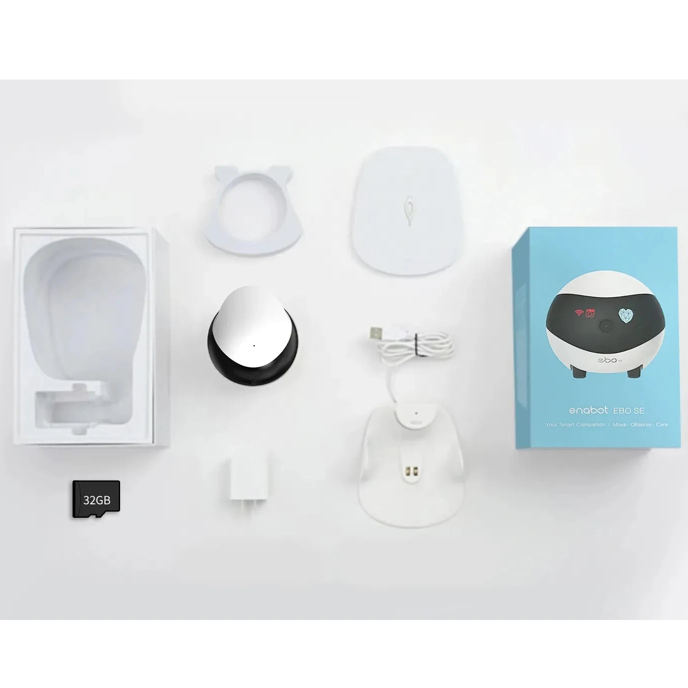 Enabot EBO SE Camera Robot for Dog Cat Baby 1080P Wifi 2.4G 5G 360° Home Security Pet Camera Startlight Night Vision