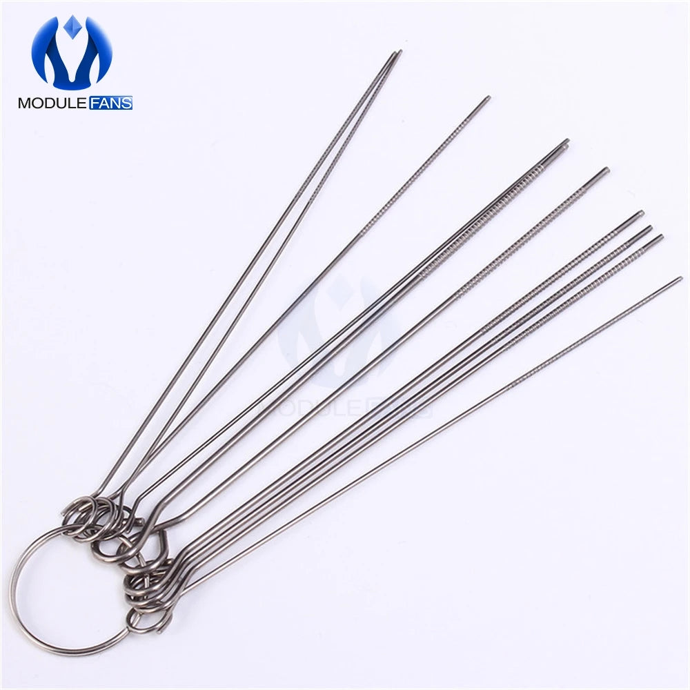 10 Kinds Stainless Steel Needle Set PCB Electronic Circuit Through Hole Needle Desoldering Welding Repair Tool 80mm 0.7-1.3mm