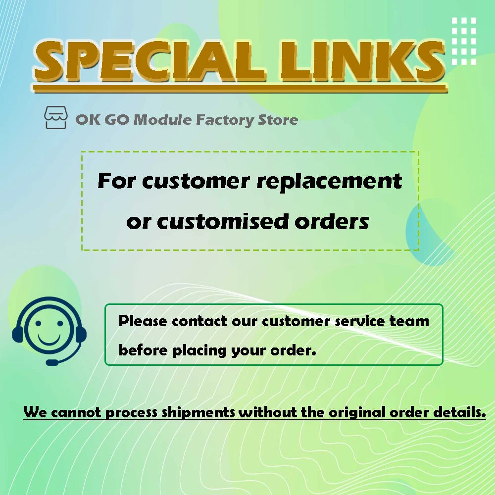 Customer Replacement or Customized Products