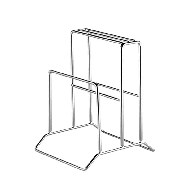 Kitchen Knife Organizer Rack With Cutting Board Slot Multifunctional Utensil Storage Holder