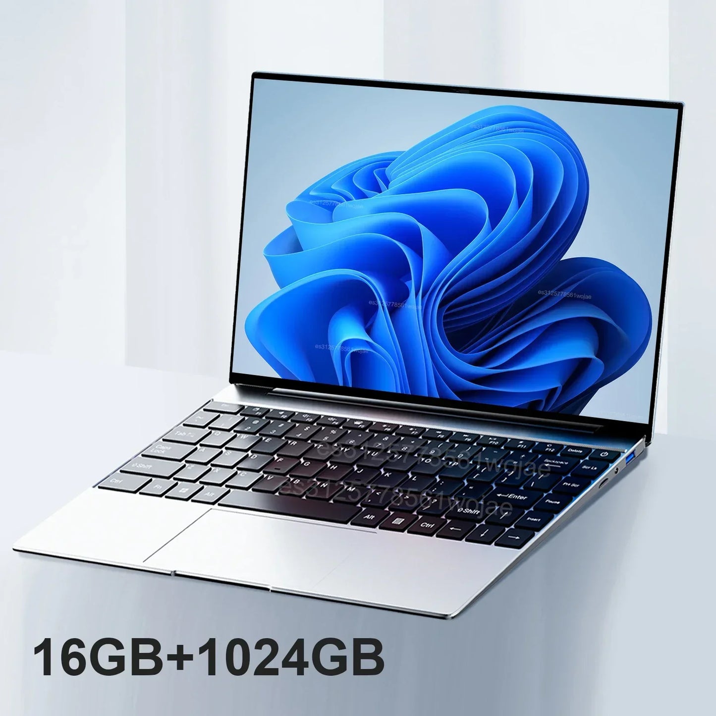 LENO 14.1" Ultra Slim Laptop 16GB RAM 2TB SSD Windows 11 Intel N3700 Notebook Gamer 1920*1080 Display Office Study Computer PC