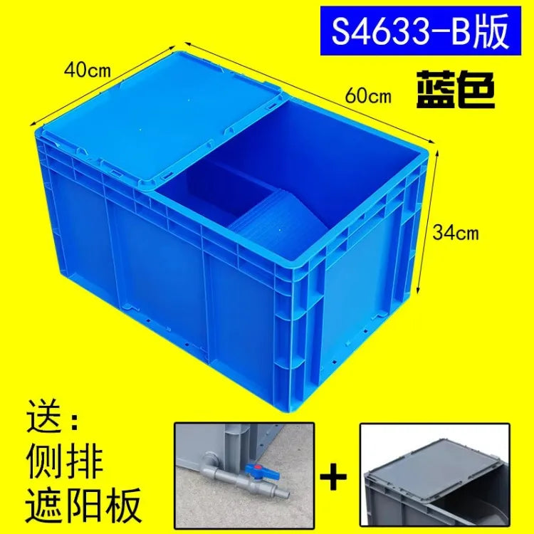 Thickened Turtle Tank Water and Land Tank with Egg-laying Sand Table Combined Plastic Breeding Box Climbing Pet Basin
