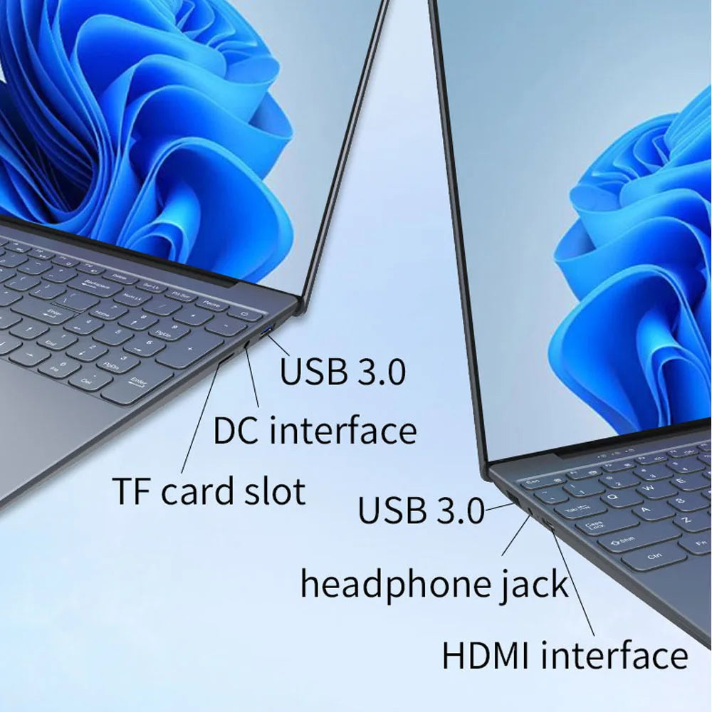 CARBAYTA Intel N95 Laptop 16 inch IPS Screen , 16GB RAM , Office Learning Computer Windows 10 11 Pro Gaming Notebook