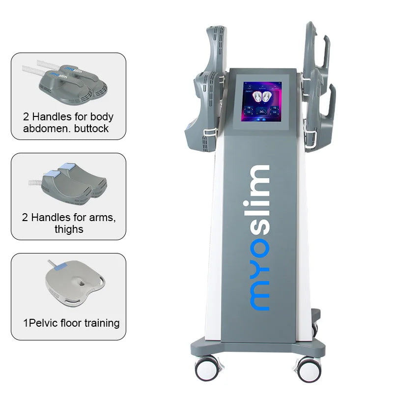 MYOslim 6500W EMS Body Sculpt Machine Professional Fat Reduction And Muscle Building Device for Beauty Salons Spas Waist & Hip L