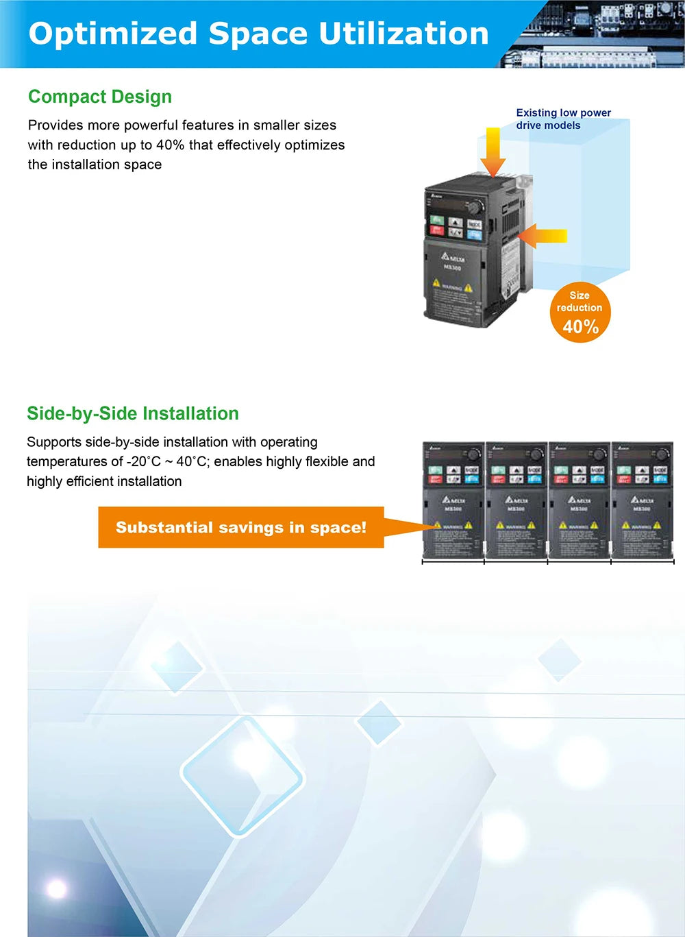 Delta VFD Inverters VFD2A8MS21ANSAA VFD4A8MS21ANSAA VFD7A5MS21ANSAA VFD5A5MS43ANSAA VFD17AMS43ANSAA