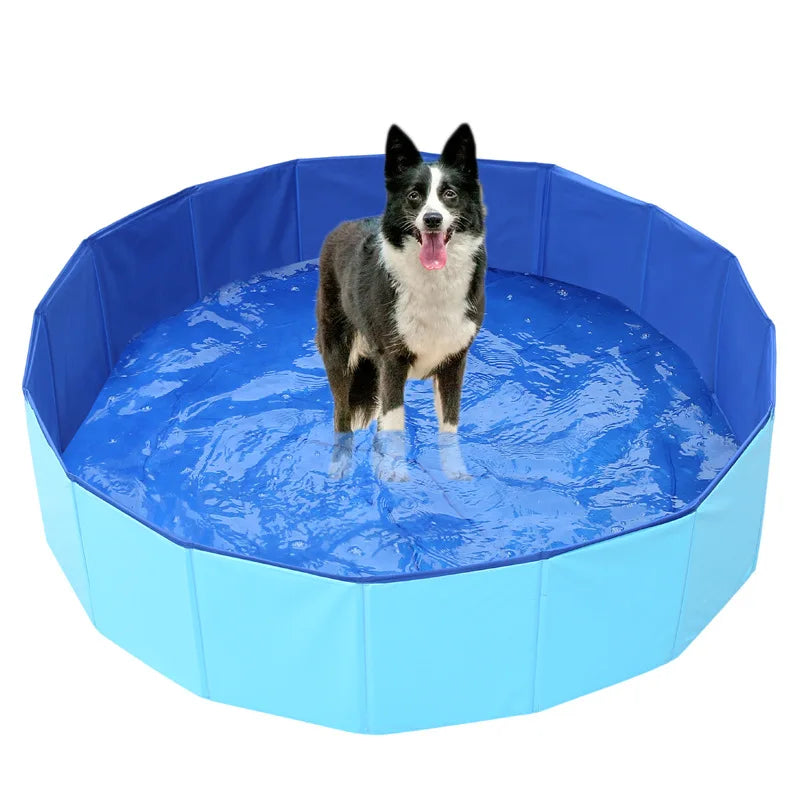 Folding bathtub for dogs and cats, a must-have for cooling down in the summer pool for dogs, and a portable pet bathtub for