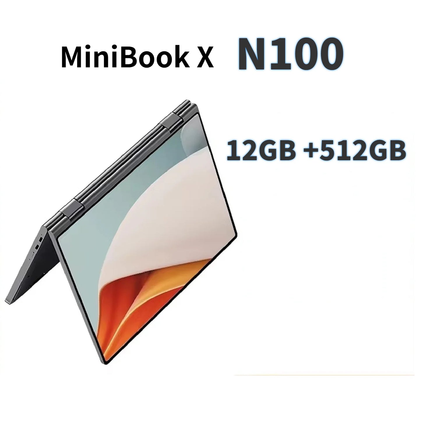 CHUWI MiniBook X Intel N150 10.51 Inch 2-in-1 Tablet Laptop 12GB LPDDR5 512G SSD Windows 11 Laptops Mini Notebook 2K FHD WiFii 6