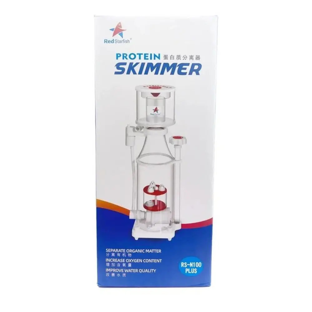 Red Starfish RS-N100 Plus DC Pump, Aquarium Internal Protein Skimmer, Fish Tank Max Litre 200-400 L, 110-240V, New Product