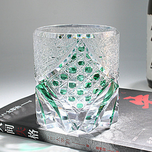 Color: Green Warrior - Handmade Crystal Whiskey Wine Glass Decoration Domestic Gift Light Luxury Cup
