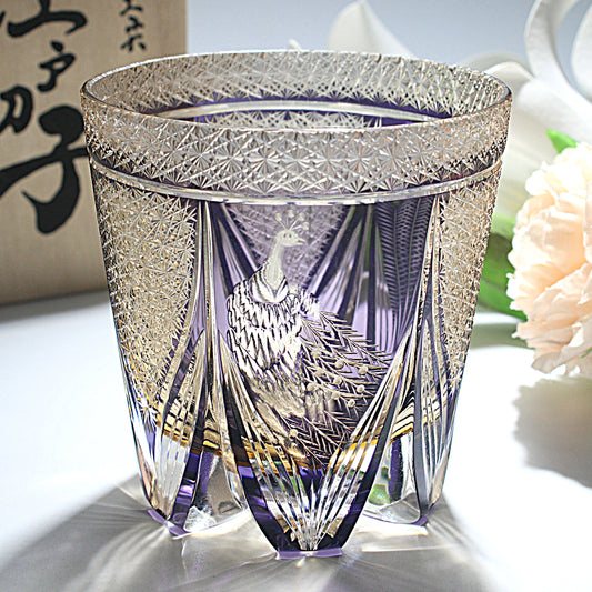 Color: Violet - Handmade Crystal Glass Whisky Glasses