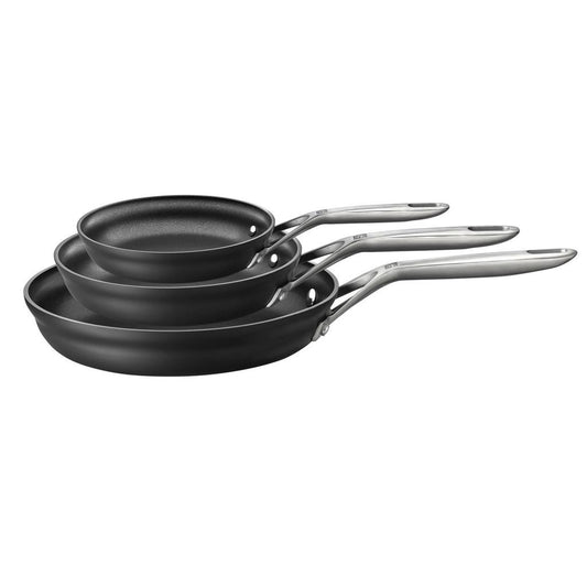 Size: 3piece set without cover - Frying Pan Frying Induction Cooker Is Not Available
