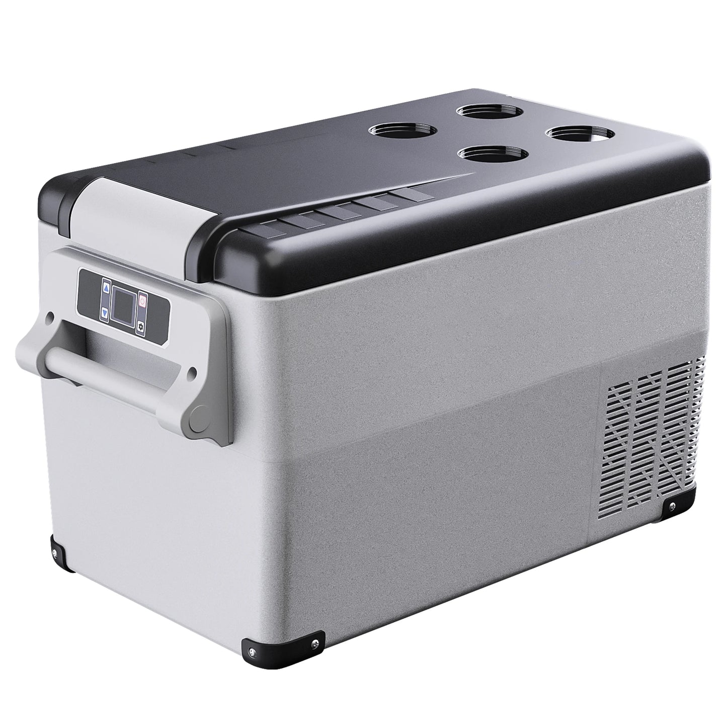 SIMZLIFE 55L Car Refrigerator 12/24V DC Fridge Freezer Dual Zone Portable Compressor Cooler for Camping Travel Truck