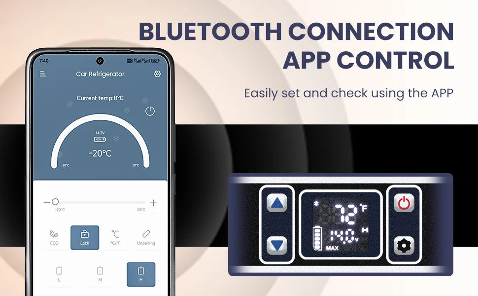 SIMZLIFE 55L Car Refrigerator 12/24V DC Fridge Freezer Dual Zone Portable Compressor Cooler for Camping Travel Truck
