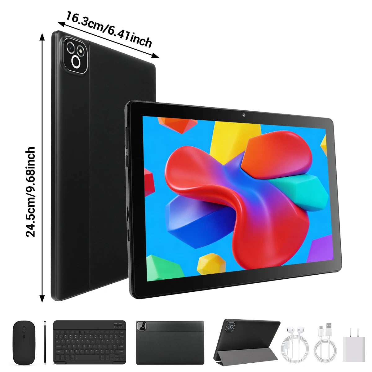X6L 10.1 Inch Android 16 Tablet Octa‑Core 34GB(6GB Physical+28GB Virtual RAM) 128GB Storage 6000mAh Widevine L1 With Keyboard Case Stylus Mouse Earphone Full Bundle Learning Tablet