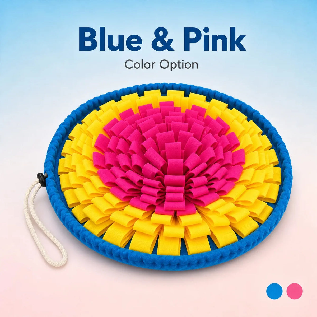 Pet Snuffle Mat for Dogs, Interactive Feed Game for Boredom, Encourages Natural Foraging Skills for Cats Dogs Bowl Travel Use