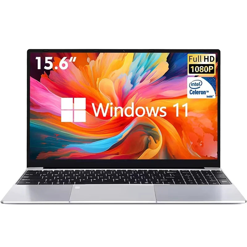 15.6 inch Laptop Computer Intel Celeron N5095 Notebook PC Gamer 16GB DDR4 1TB SSD Office Study PC Windows 11 Pro 1080P Laptops