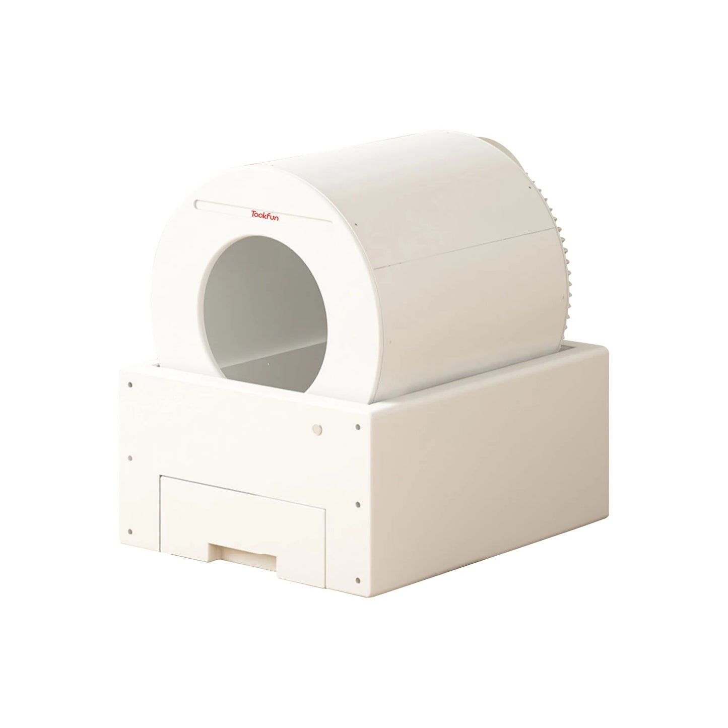 Tookfun Automatic Cat Litter Box Smart Low Noise Anti-Stick Pad Cats Toilet Self Cleaning Electric Poop Machine Pet Accessories