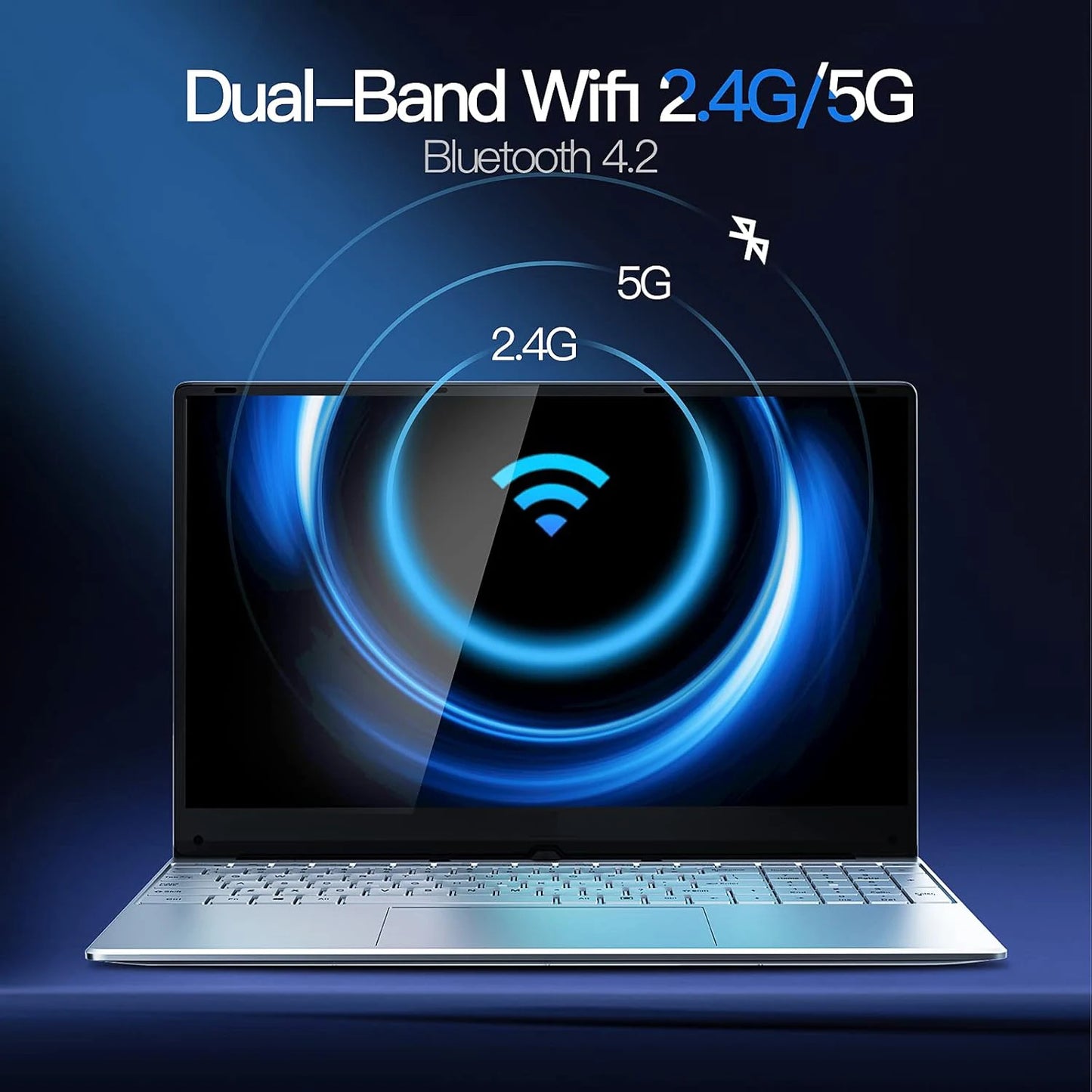 Xiaman 15.6" Laptop Computer intel Pentium 7505 Dual Core Laptops Windows 11 Portable PC Gamer Notebook with Fingerprint Unlock