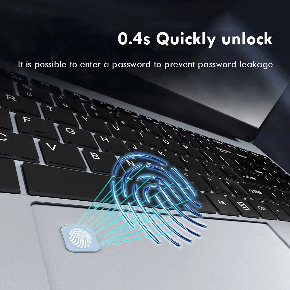 Intel Celeron N4000 15.6" Intel Notebook PC Gamer Ultra Slim Laptop Windows 11 Pro 16GB RAM 1TB 2TB SSD Office Study Computer PC