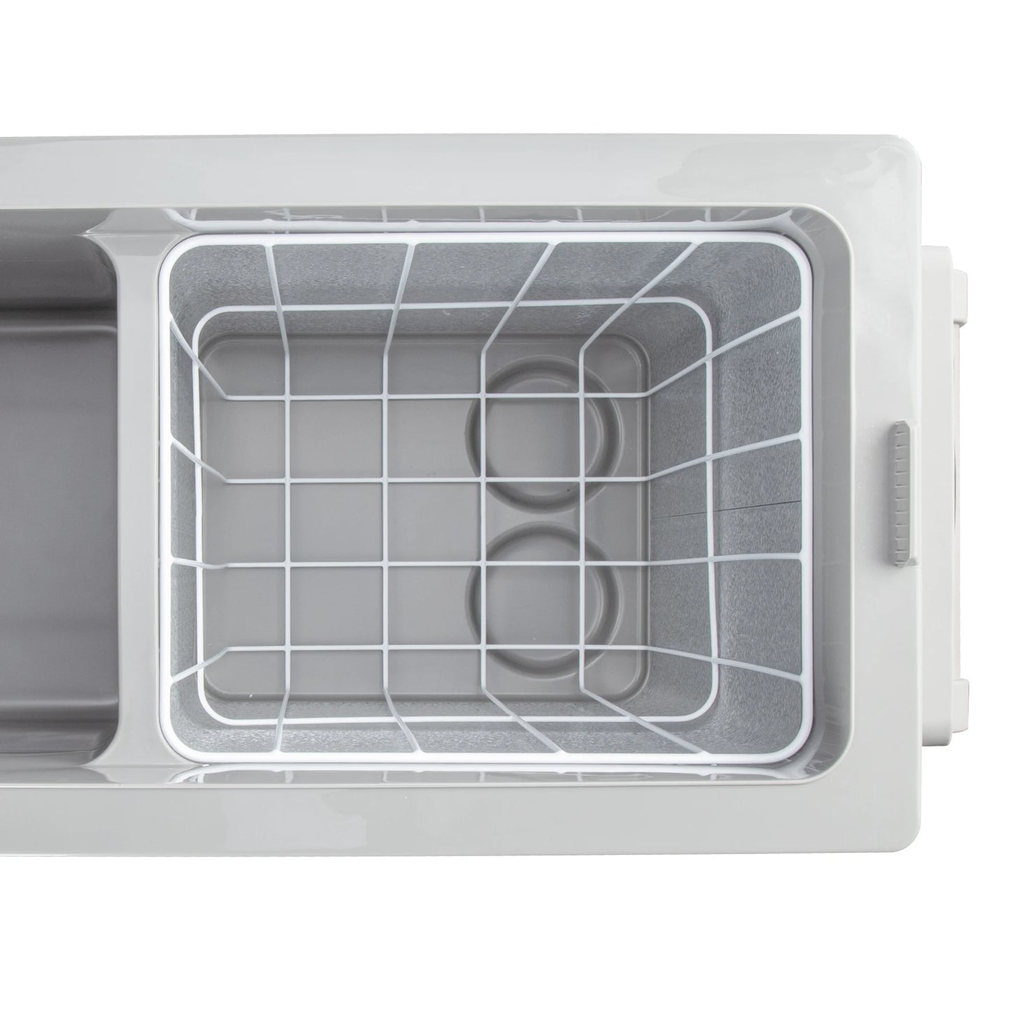 SIMZLIFE 55L Car Refrigerator 12/24V DC Fridge Freezer Dual Zone Portable Compressor Cooler for Camping Travel Truck