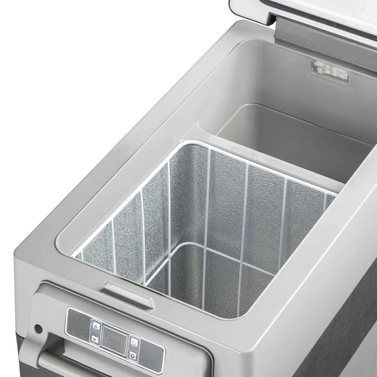 SIMZLIFE 55L Car Refrigerator 12/24V DC Fridge Freezer Dual Zone Portable Compressor Cooler for Camping Travel Truck