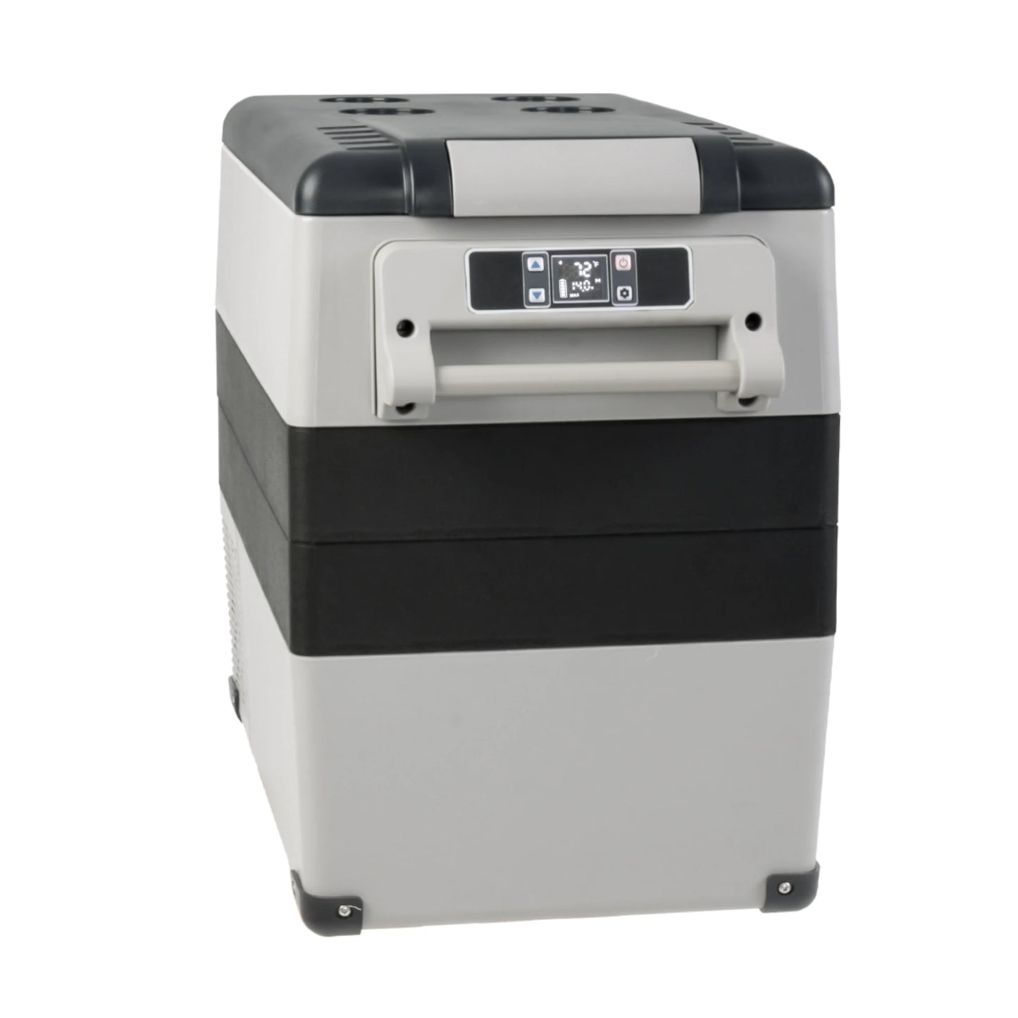 SIMZLIFE 55L Car Refrigerator 12/24V DC Fridge Freezer Dual Zone Portable Compressor Cooler for Camping Travel Truck