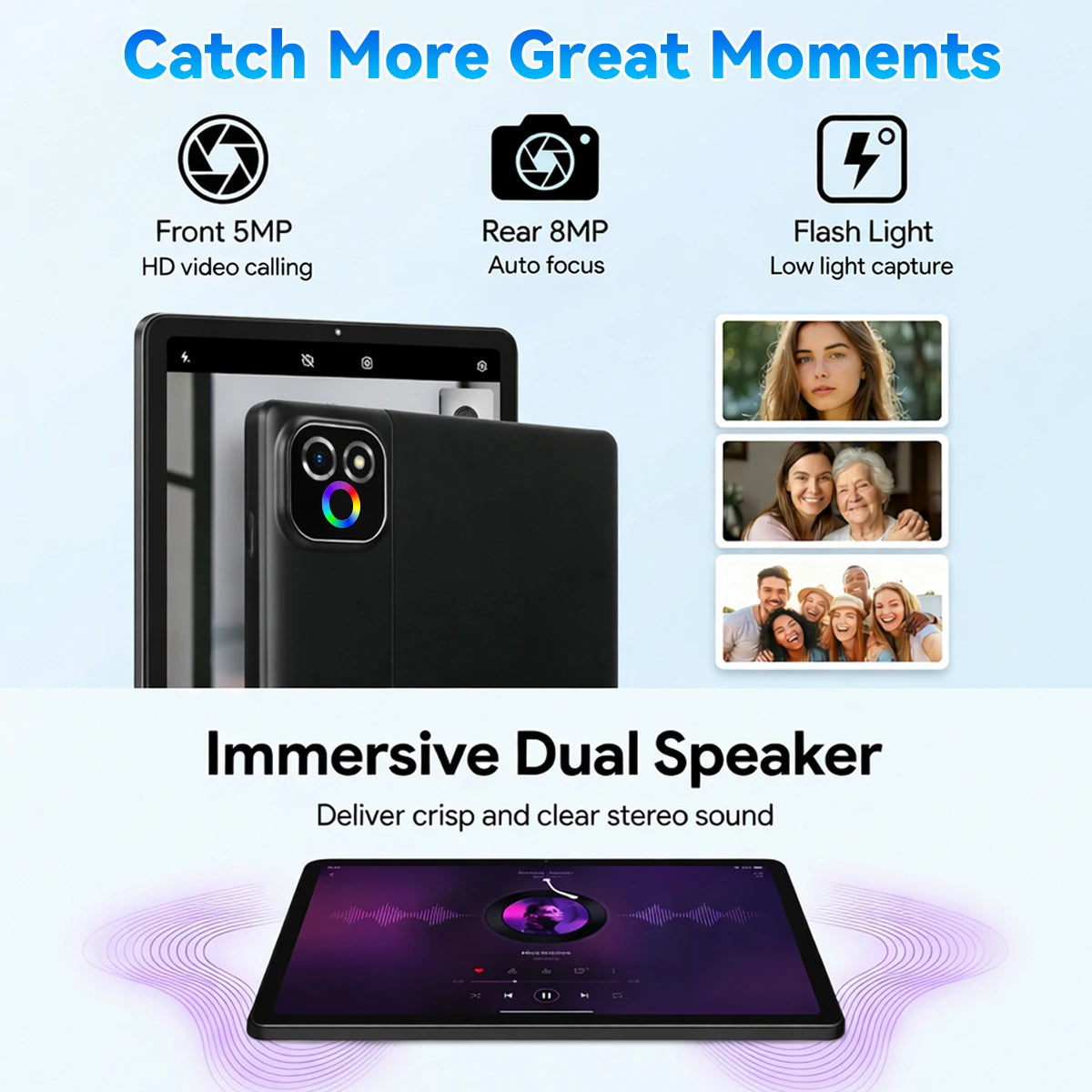 X6L 10.1 Inch Android 16 Tablet Octa‑Core 34GB(6GB Physical+28GB Virtual RAM) 128GB Storage 6000mAh Widevine L1 With Keyboard Case Stylus Mouse Earphone Full Bundle Learning Tablet