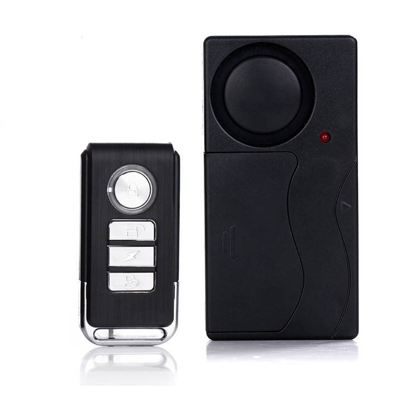 Home Security Wireless Remote Control Vibration Motorcycle Bike Door Window Detector Burglar Alarm as picture show