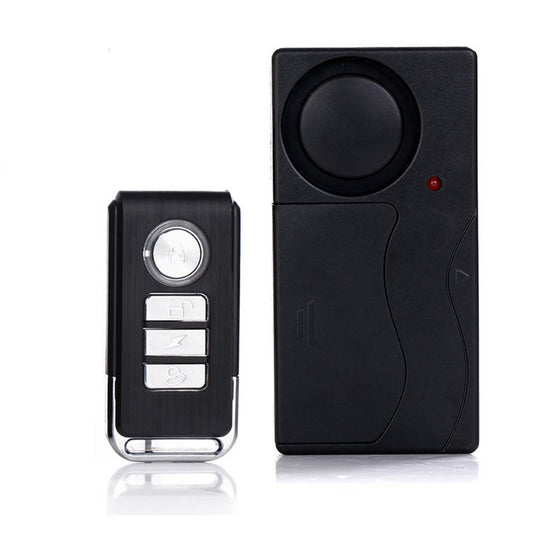 Home Security Wireless Remote Control Vibration Motorcycle Bike Door Window Detector Burglar Alarm as picture show