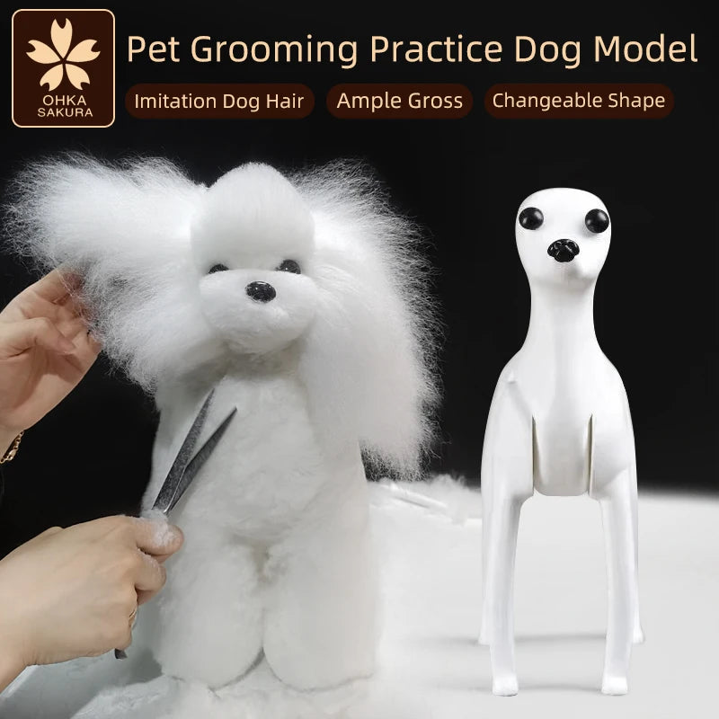 Professional Pet Grooming Model Dog for Grooming Practice Dog Standard Skeleton Model Dog Pet Simulator Model
