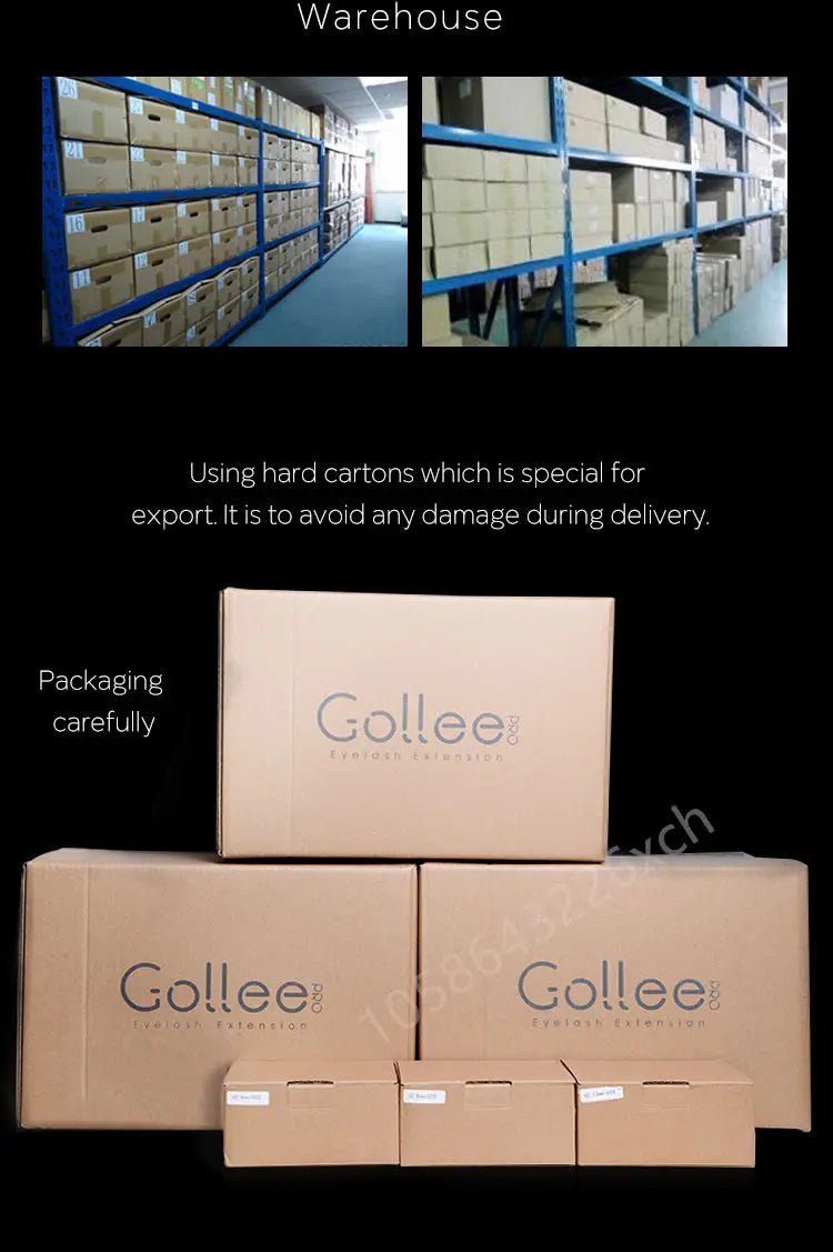 Gollee 0.5s Eyelash Extension Glue Fast Drying Professional Eyelash Adhesive Waterproof Lashes Supplies For Salon Eyelash Glue