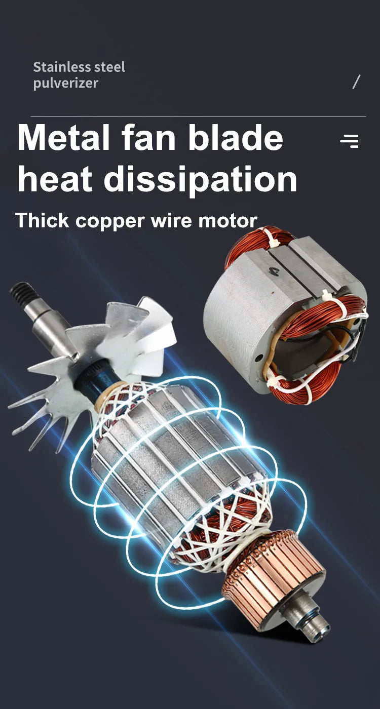 4500G 4500W Coffee Grinder 430 Stainless Steel Commercial Medicine Flour Powder Crusher Powder Crusher High Speed Intelligent