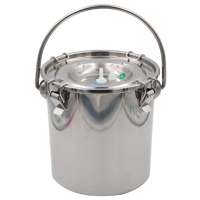 5L Electric Goat Electric Milking Machine for Sheep Pulsating Milking Machine Stainless Steel Milker Bucket Farm Livestock Tool