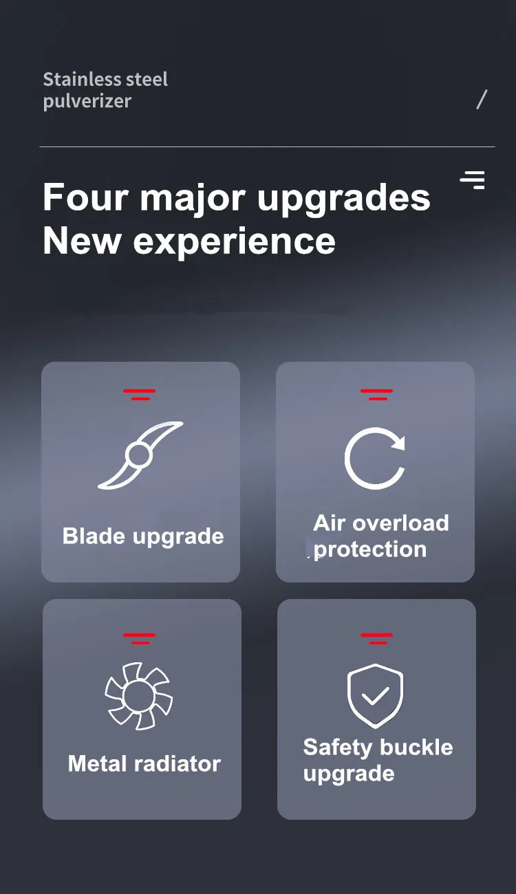 4500G 4500W Coffee Grinder 430 Stainless Steel Commercial Medicine Flour Powder Crusher Powder Crusher High Speed Intelligent