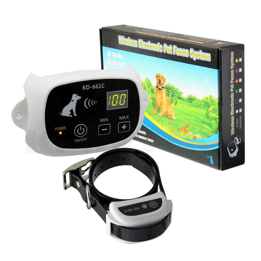 Upgraded Version Wireless Pet Dog Electronic Fence System With Rechargeable Transmitter and Receiver Drop Shipping 15-28nf