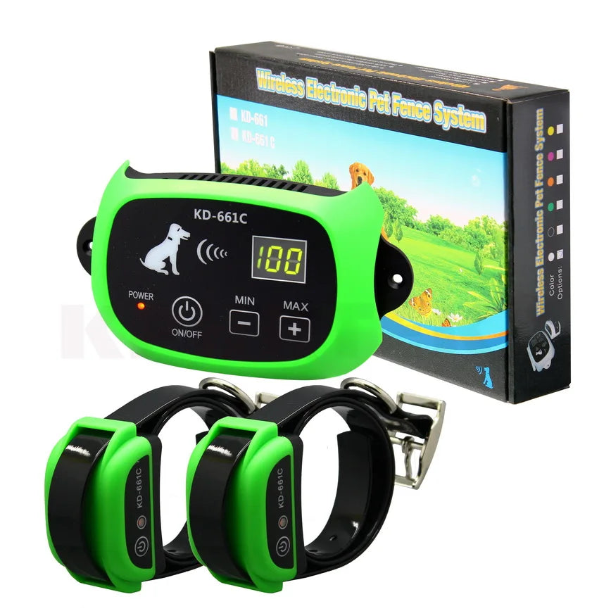 Upgraded Version Wireless Pet Dog Electronic Fence System With Rechargeable Transmitter and Receiver Drop Shipping 15-28nf