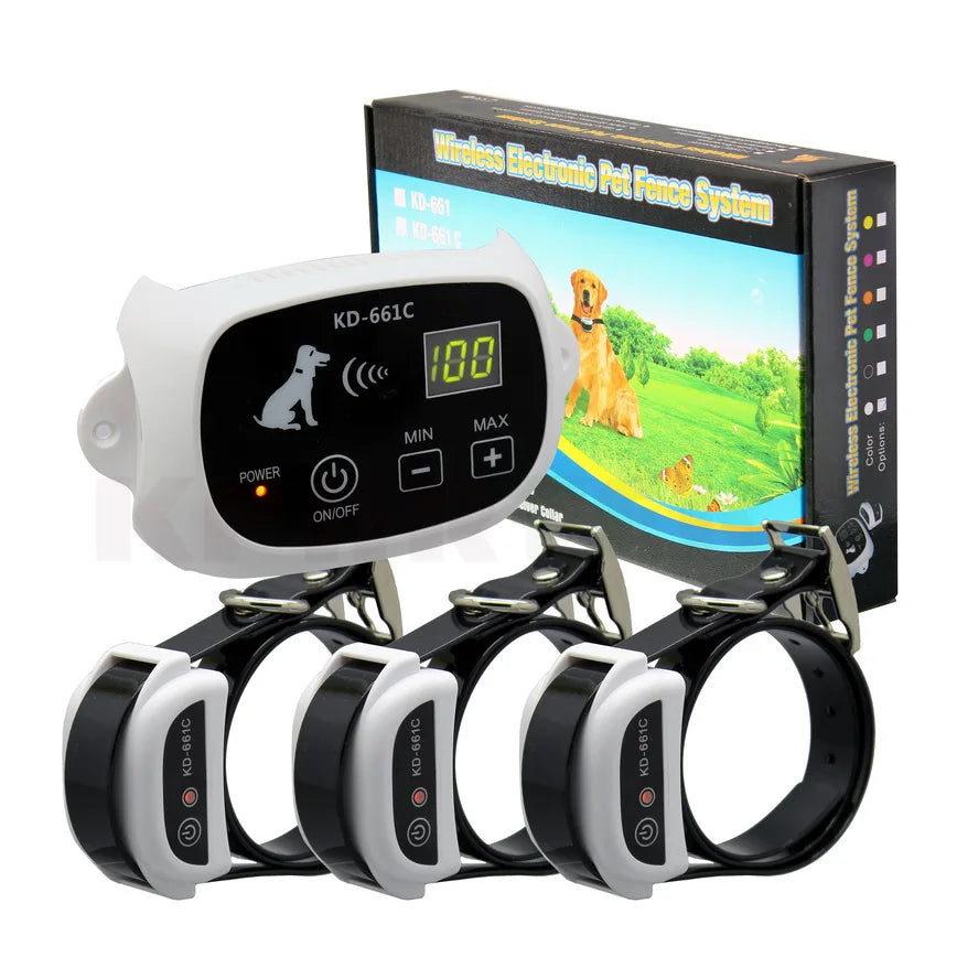 Upgraded Version Wireless Pet Dog Electronic Fence System With Rechargeable Transmitter and Receiver Drop Shipping 15-28nf