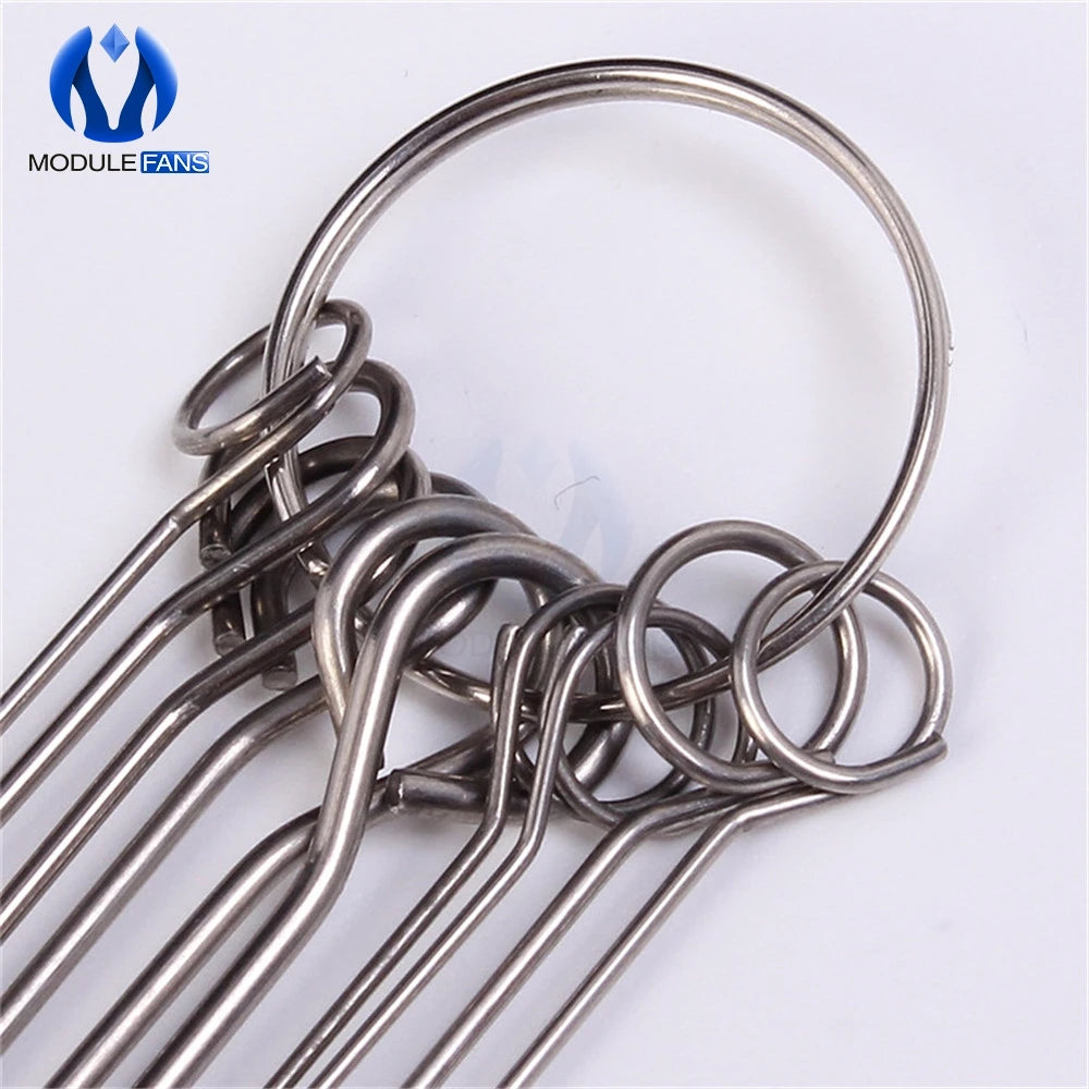 10 Kinds Stainless Steel Needle Set PCB Electronic Circuit Through Hole Needle Desoldering Welding Repair Tool 80mm 0.7-1.3mm