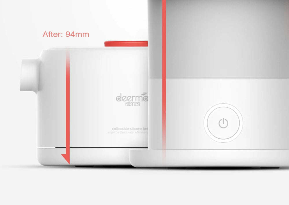 Deerma Folding Portable Electric Water Kettle 0.6L Handheld Electric Water Flask Pot Auto Power-Off Protection Kettle