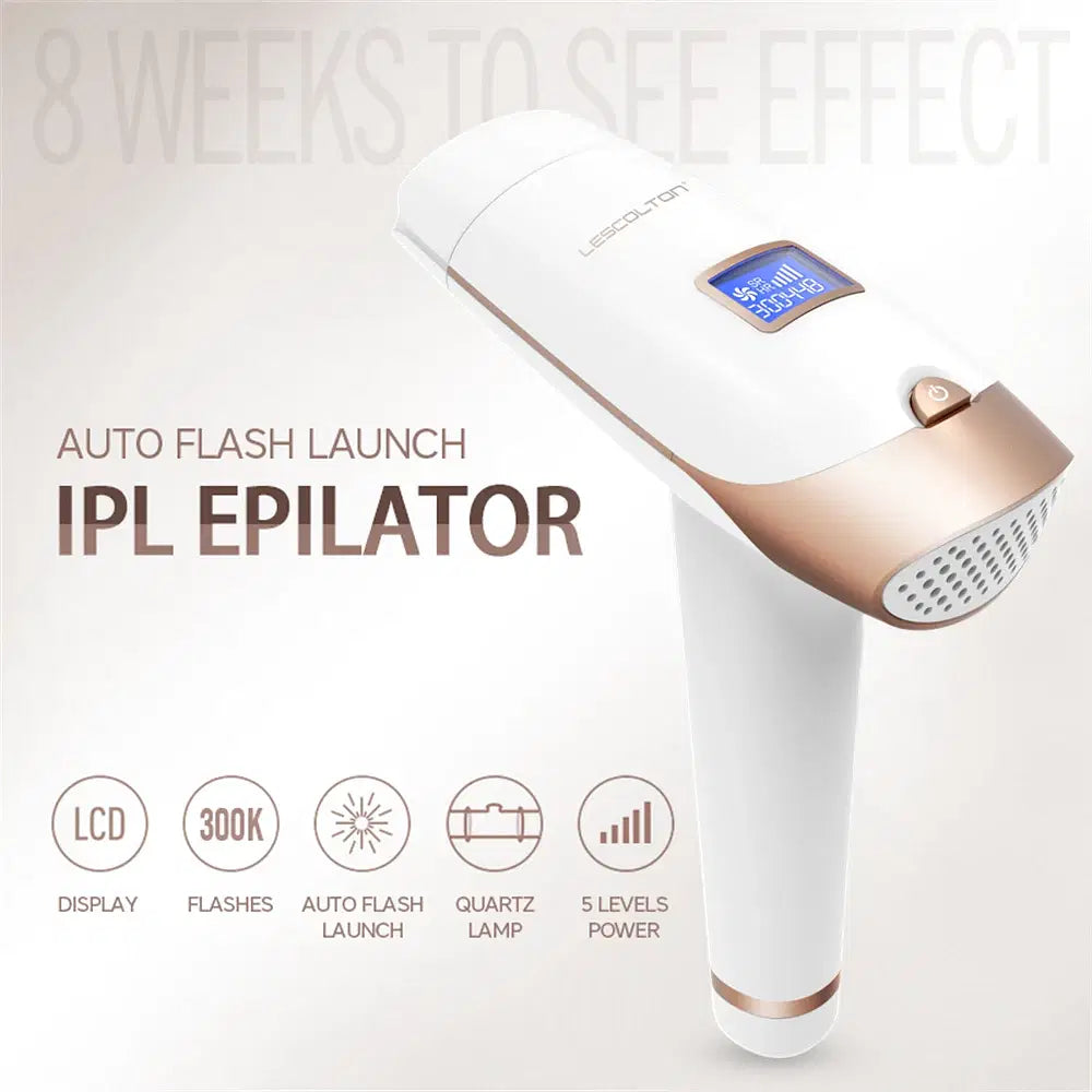 Color: Light Grey, Ships From: CHINA - Lescolton IPL Laser Permanent  Hair Removal Device Bikini Trimmer Laser Epilator for Women Men Facial Armpit Bikini Beard Legs
