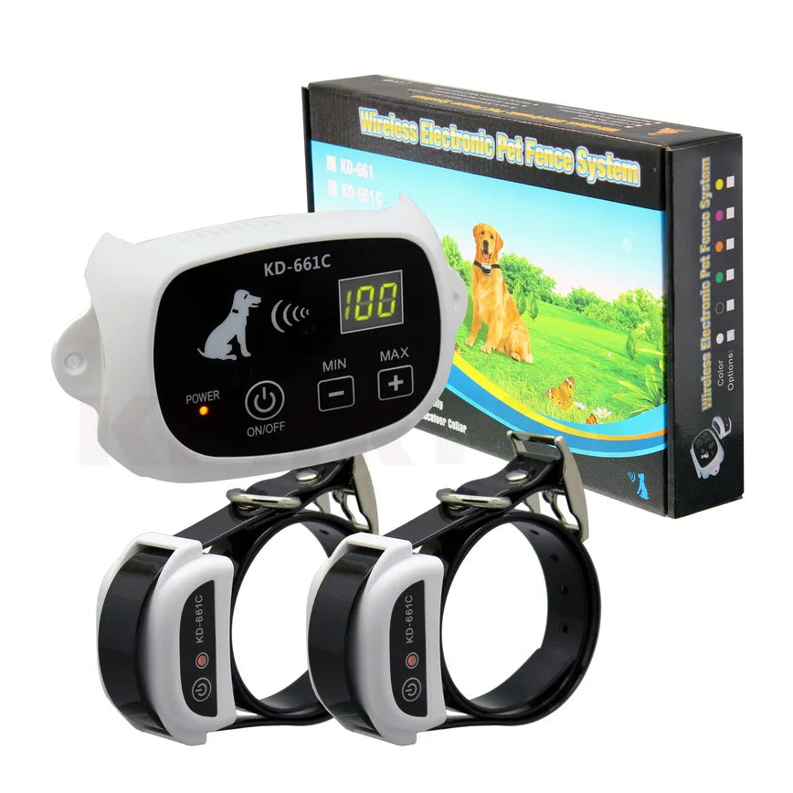 Upgraded Version Wireless Pet Dog Electronic Fence System With Rechargeable Transmitter and Receiver Drop Shipping 15-28nf