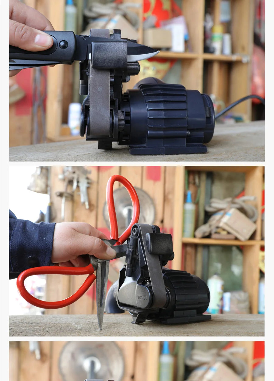 LIHUACHEN M2 Knife Sharpener Electric Professional with Sharpener Replacement Belts Kit Kitchen Sharpening Grinder Knives