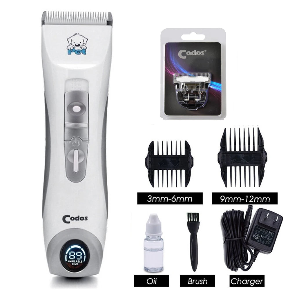 Codos CP-9600 Dog Clippers Professional Pet Clipper Cat Shaver Electrical Grooming Trimmer Animals Rechargeable Haircut Machine