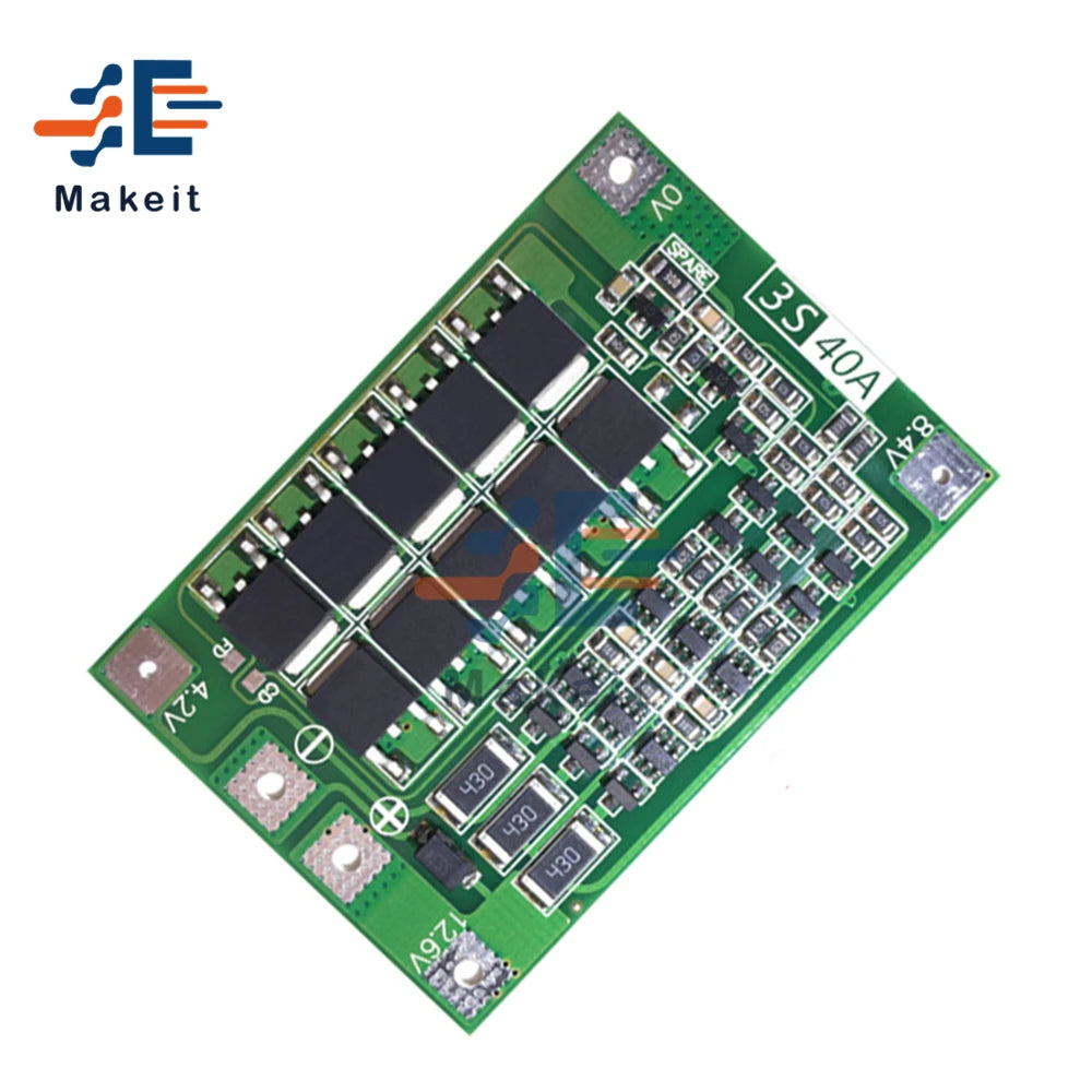 Equalizer 18650 Li-ion Lithium Battery Charger Protection Board Smart BMS 3S/4S 12V/24V 6A/10A/20A/25A/40A/60A With Balancers