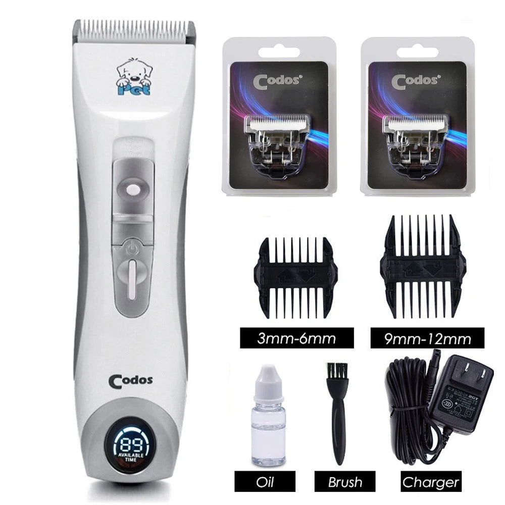 Codos CP-9600 Dog Clippers Professional Pet Clipper Cat Shaver Electrical Grooming Trimmer Animals Rechargeable Haircut Machine