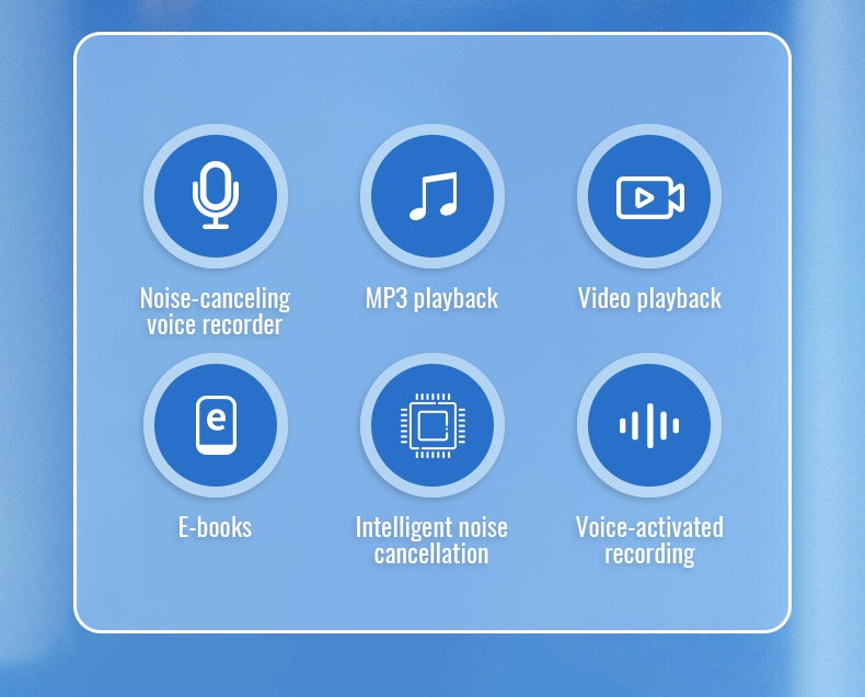 Q88 Hd Noise Reduction Audio Voice Recorder 3072Kbit Recording Pen Mp3 Player for Business Meeting 16GB