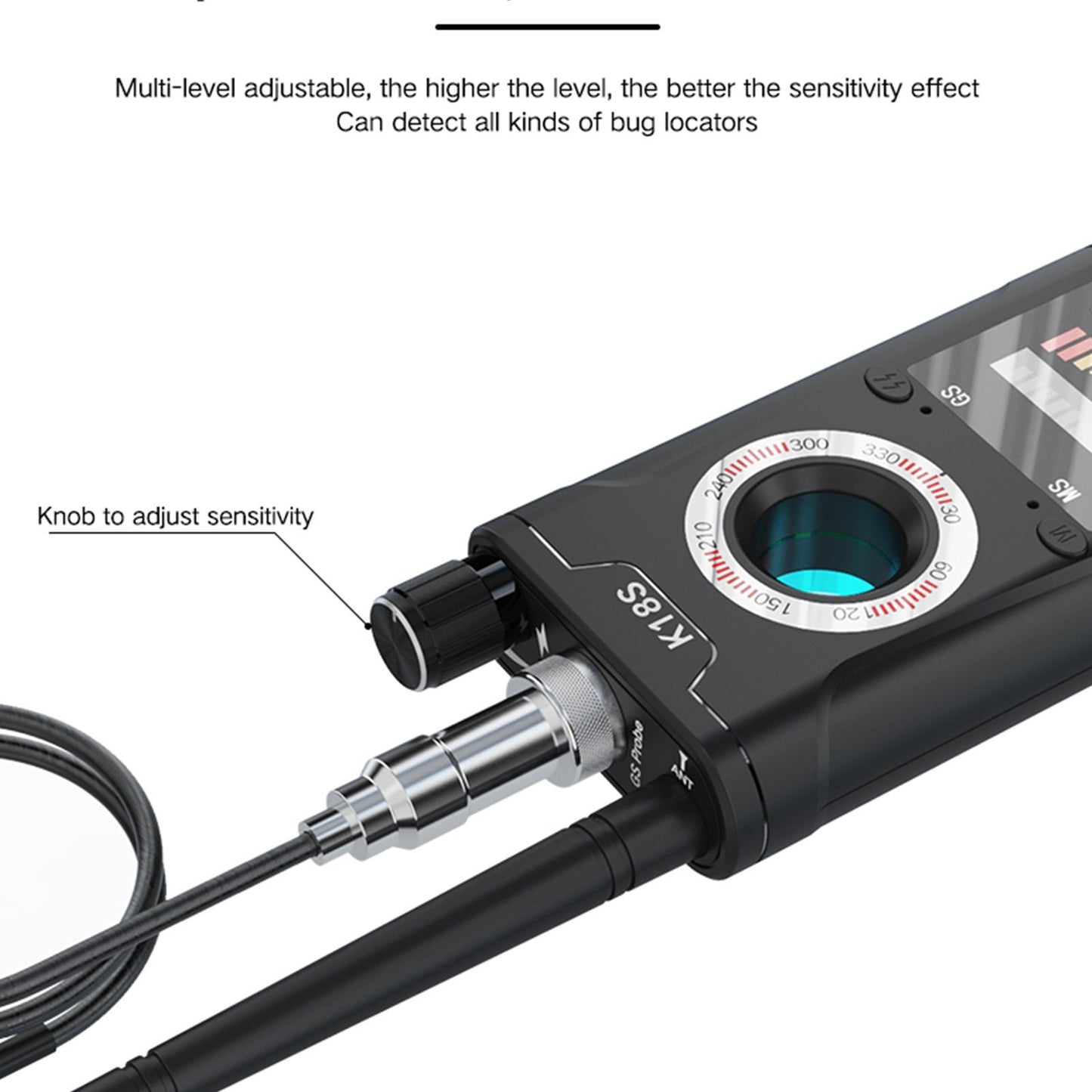 K18s Camera Detector Signal Detection Scanner Infrared Finder GPS Anti-location Detector for Home Office Hotel US Plug