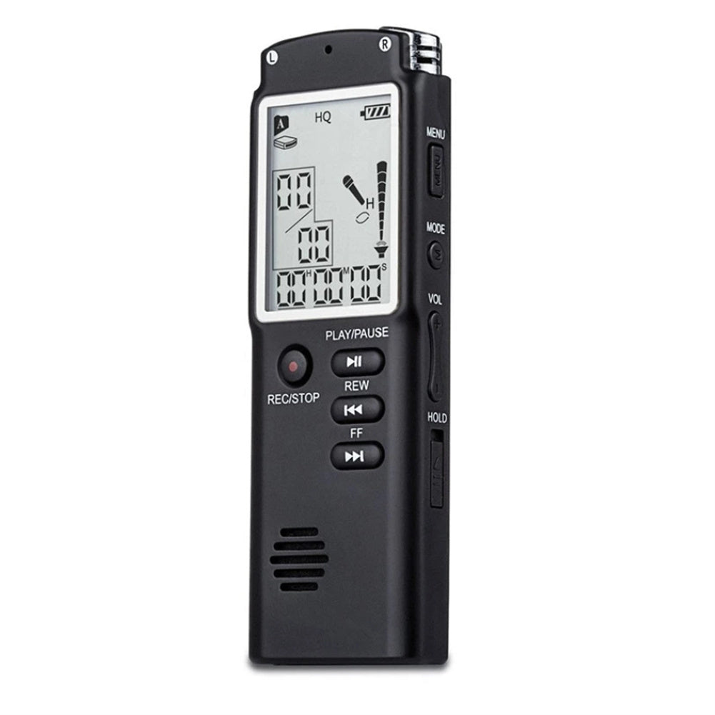 Digital Audio Voice Recorder Usb Professional 96-hour Recording Real Time Display with Wav Mp3 Player 32gb