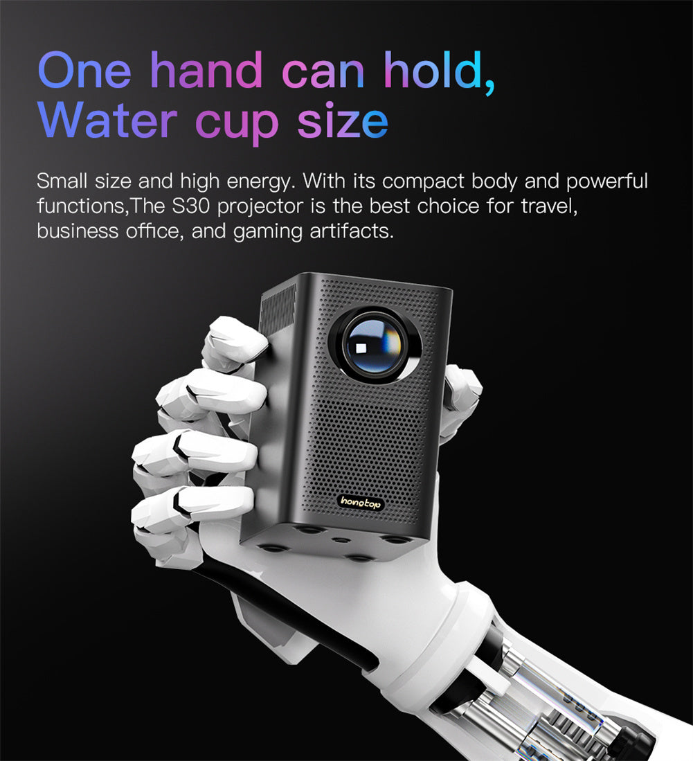 Hongtop S30 1080P HD Smart Projector for Android Smart Tv Wifi Thuis Beamer Home Projector Led Theater EU Plug