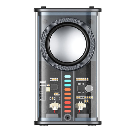 Draagbare TWS Wireless Speakers 360 Shocking Sound Bluetooth 5.0 With Colorful Lights Portable Speakers For Party Gifts black